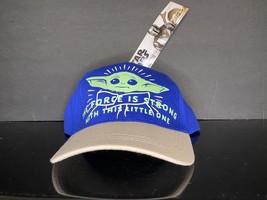 STAR WARS &quot;THE FORCE IS STRONG WITH THIS LITTLE ONE BASEBALL CAP&quot; Youth ... - $23.00