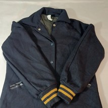 Jan Stanper Regular Women's Black Full Zip Snap Button Coat Size Medium image 12