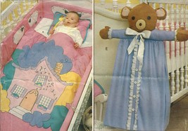 Vogue Baby Nursery Quilt Bumper Diaper Bag Kicker Applique Transfer Sew ... - £10.19 GBP