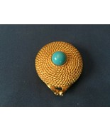 Pre Owned Estee Lauder Gold Tone Rope/Fake Turquoise Stone *Makeup Insdi... - €12,81 EUR