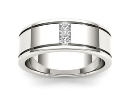 Authenticity Guarantee 
14K White Gold 1/2ct TDW Diamond Eight Stone Men... - £1,439.36 GBP