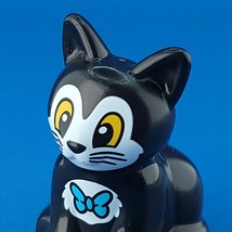 Lego Duplo Minnie Mouse Pet Figaro Black Cat Figure Minifigure Blue Bowtie 10873 - £6.22 GBP