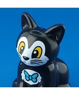 Lego Duplo Minnie Mouse Pet Figaro Black Cat Figure Minifigure Blue Bowt... - £6.22 GBP
