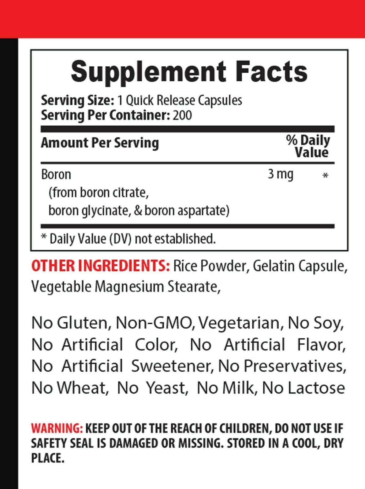 energy boosters for women - BORON COMPLEX - testosterone booster supplement 3B Item image 2