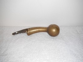 Vintage Solid Brass Horse Harness Knob Walking Stick Cane Handle 8.5&quot; - £9.34 GBP
