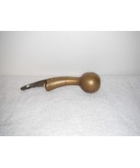 Vintage Solid Brass Horse Harness Knob Walking Stick Cane Handle 8.5&quot; - £9.29 GBP