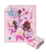 Disney The Little Mermaid Pink Mermaids Silk Touch Sherpa Throw Blanket ... - €60,50 EUR