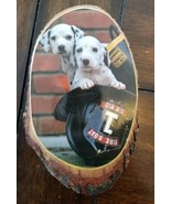 Small wood fire helmet and Dalmatian wall placque firefighter memorabila - $4.90