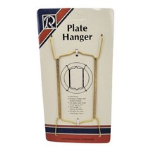 Vintage 1996 Solid Brass Plate Hanger 6.5&quot;-11&quot; Display Plates Bowls Flex... - £6.09 GBP