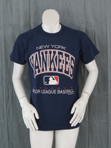 New York Yankees Shirt (VTG) - Type Set Script by Russell Athletic - Men... - £43.32 GBP