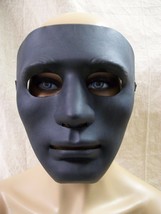 Creepy Matte Black Blank Face Costume Mask Purge Faceless Stalker Dancer... - $183.51 MXN