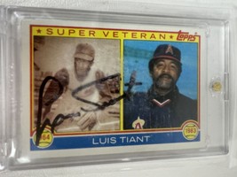Luis Tiant Signed Autographed 1983 Topps Super Vet Baseball Card - £15.70 GBP