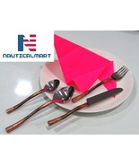 Al-Nurayn Stainless Steel Copper Flatware Set W/Knife, Spoon And Fork Se... - $1,311.47 MXN