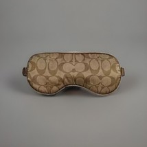 Coach Signature C Print Eye Sleep Mask Khaki Multi-Color 100% Silk - £57.56 GBP