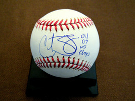 Curt Schilling 04 07 Ws Champs Red Sox Phillies Signed Auto Oml Baseball PSA/DNA - £156.58 GBP
