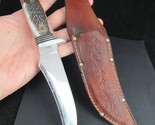 Vintage Western Hunting Knife S-639 sheath Skinner Bowie Hunter Rare 67-77 - $62.99