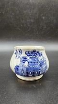 Vintage Sadler Transferware Staffordshire Blue Willow Sugar Bowl China C... - £12.67 GBP
