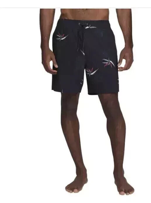 Quiksilver Men&#39;s Size XXL Black Comfort Liner Swim Volley Shorts Trunks NWT - $12.59