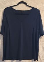 Women's Banana Republic Blue Blouse Shirt V-Neck Size X-Large - $9.49