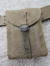 Vintage Canvas Bag Military Army belt MEDICAL BAG WW2 Filled W Supplies - $88.81