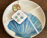 Sigrid Olsen Set Of 4 Blue Seashell Oyster Melamine New Summer Dining - $29.99