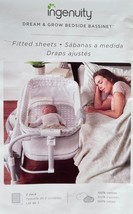 ⚡️ Original Ingenuity Dream &amp; Grow Bassinet Fitted Sheets 100% Cotton 2 ... - $21.90