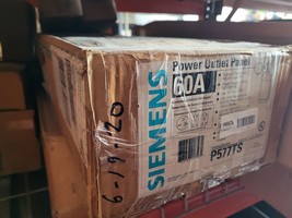 SIEMENS P577TS 60 AMP POWER OUTLET PANEL SINGLE PHASE 3R OUTDOOR NEW NIB... - $177.21