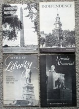 4 Different 1960s National Park Pamphlets LINCOLN MEMORIAL, WASHINGTON M... - $17.99