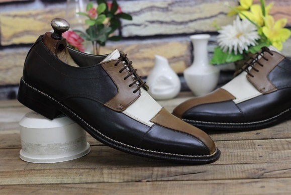 Men's Handmade Formal Leather Shoes Multi color Leather Lace up Stylish Dress