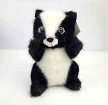 Russ Caress Soft Pets Skunk Spunky Plush #663 With Tag 8&quot; Rare - £14.38 GBP