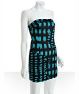  BCBG  GIGI BONING DASH ZIGZAG PRINT HOT STRAPLESS DRESS NWT $138 SZ 12 - $123.65 CAD