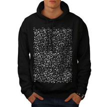 Wellcoda Music Note Fashion Mens Hoodie, Audio Casual Hooded Sweatshirt - £25.93 GBP+
