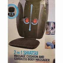 NWOT HoMedics 2-in-1 Shiatsu Massage Cushion and Cordless Body Massager - £155.69 GBP