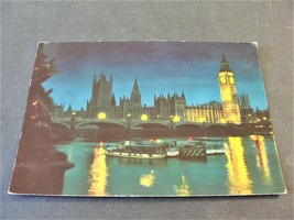 The Houses of Parliament and The River Thames, London, UK - 1966 Postcard. - £5.77 GBP