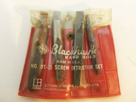 Vintage Blackhawk Hand Tools No DT-55 Screw Extractor Set Litton Industr... - £21.76 GBP