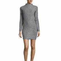 New Womens L NWT Christina Karin Designer Gray Dress Long Sleeves Warm Sweater  - £468.34 GBP