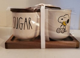 Snoopy Peanuts x Rae Dunn Cream and Sugar Set - NEW WITH TAG ! - £19.92 GBP