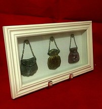 Decorative Shadow box wall decor with Tiny purses - $9.85