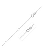 Double Extendable Piatto Chain in 14k White Gold (1.2mm) - £124.32 GBP
