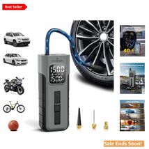 150 PSI Portable Air Compressor with Digital Gauge &amp; LED - Fast &amp; Cordless - $43.51