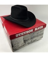 Stetson Revenger Black 4x Western Felts Cowboy Hat 6 7/8&quot; Beaver Origina... - £206.44 GBP