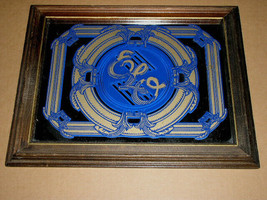 Electric Light Orchestra Vintage Mirror Logo Framed In Wood - $164.99