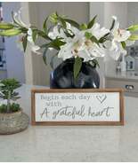 Framed Plaque - Start each day with a grateful heart - $50.42 CAD