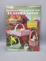 Needlepoint Baskets For Plastic Canvas Pattern Book #212 Leisure Arts - £5.49 GBP