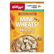 2 X Kellogg&#39;s Mini-Wheats Honey Flavor Cereal 405g Each Box - Special Ed... - £23.59 GBP