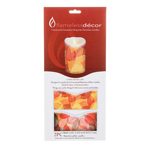 Darice Flameless Decor Fall Leaves Candle Wrap 3.5 x 5 inches - £33.02 GBP