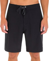 Hurley Men&#39;s One and Only Solid 20&quot; Board Shorts Size 30 Black Surfing B... - $29.99