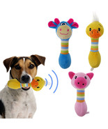 Cute Bite Resistant Pet Plush Toys Sticks Sounding Dog Toys Duck Pink Pig - $27.35 CAD