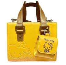 Hello Kitty Women Satchel Handbag Crossbody Shoulder Bag PU Leather &amp; Coin Purse - £21.40 GBP