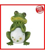 Giftware Inc. 9.5&quot; H Frog Statue - Durable Resin Stone Garden Accent - $45.53